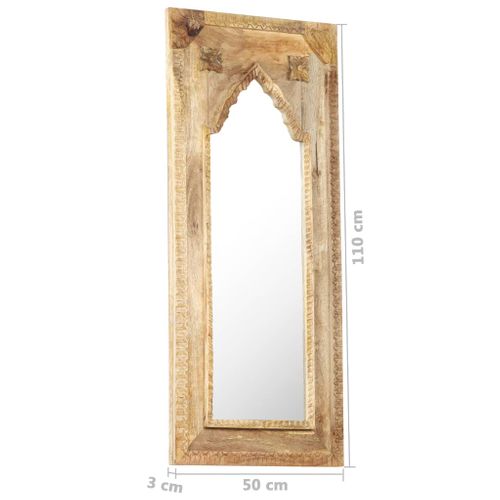 Miroir 50x3x110 Cm Bois De Manguier Massif