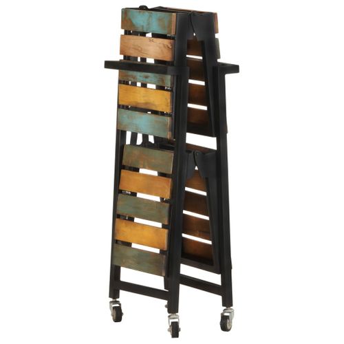 Chariot De Cuisine 87x36x81 Cm Bois Massif De Récupération