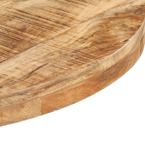 Table De Bistro Ronde Ø80x75 Cm Bois De Manguier Brut