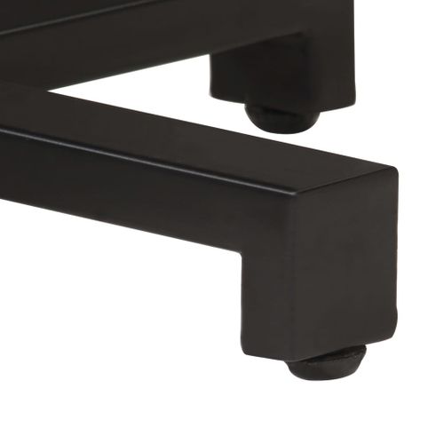 Table De Bistro Ronde Ø80x75 Cm Bois De Manguier Brut