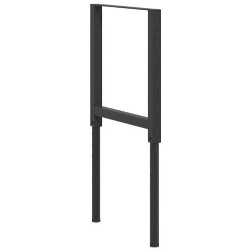 Cadres D'établi Réglables 2 Pièces Métal 55x(69-95,5) Cm Noir