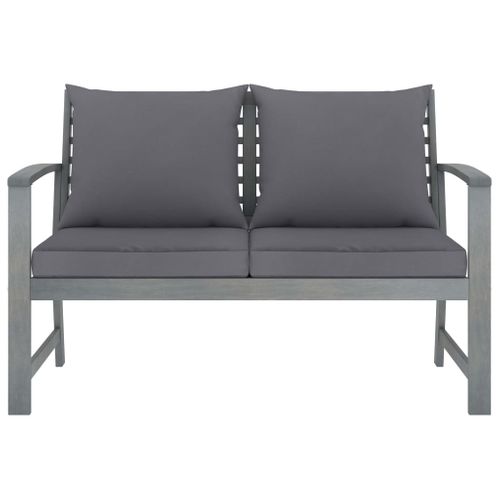 Salon De Jardin 4 Pièces Avec Coussins Bois D'acacia Solide