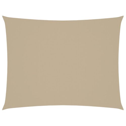 Voile D'ombrage Tissu Oxford Rectangulaire 5x7 M Beige
