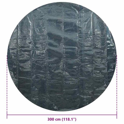 Film Solaire De Piscine Flottant Pe 300 Cm Noir Et Bleu