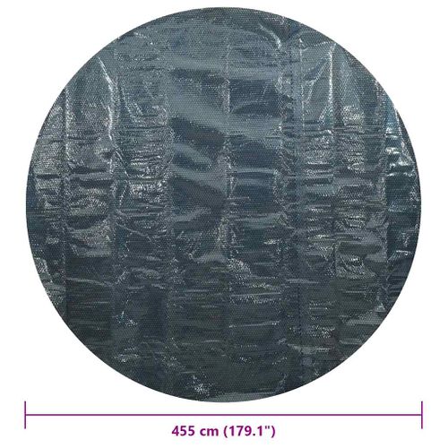 Film Solaire De Piscine Flottant Pe 455 Cm Noir Et Bleu