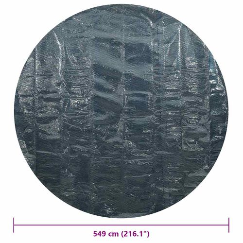 Film Solaire De Piscine Flottant Pe 549 Cm Noir Et Bleu