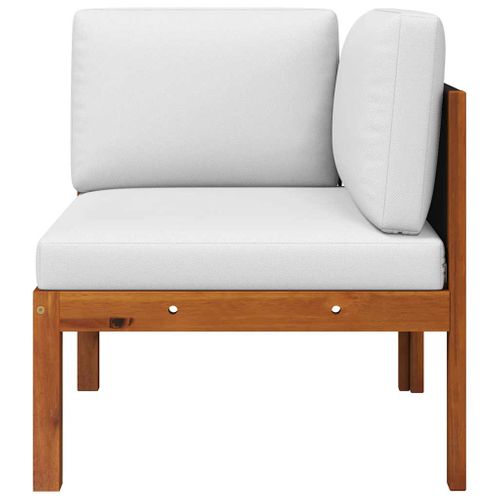 Canapés D'angle De Jardin 2 Pièces Avec Coussins Bois D'acacia Et Corde