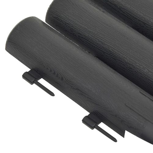 Bordures De Pelouse 36 Pièces Anthracite 10 M Pp
