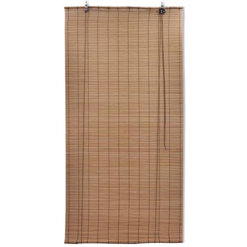 Stores Roulants En Bambou 2 Pièces 80x160 Cm Marron