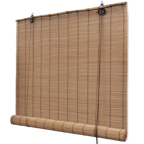 Stores Roulants En Bambou 2 Pièces 80x160 Cm Marron