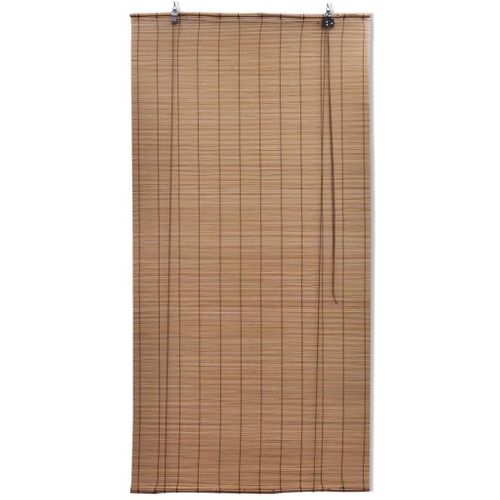 Stores Roulants En Bambou 2 Pièces Marron 120x220 Cm
