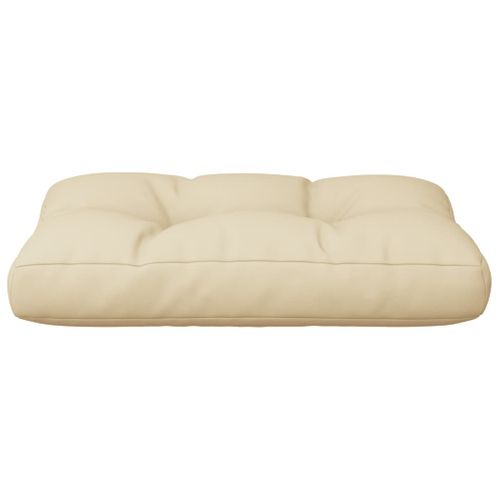 Coussin De Palette Beige 50x40x12 Cm Tissu