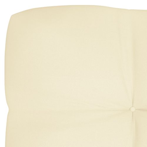 Coussin De Palette Crème 120x40x12 Cm Tissu