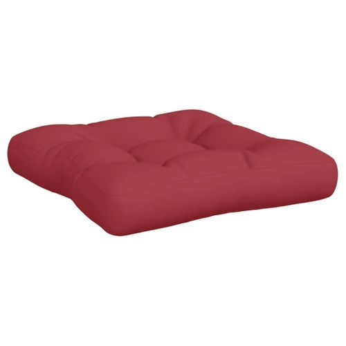 Coussins De Palette 2 PCs Rouge Bordeaux Tissu