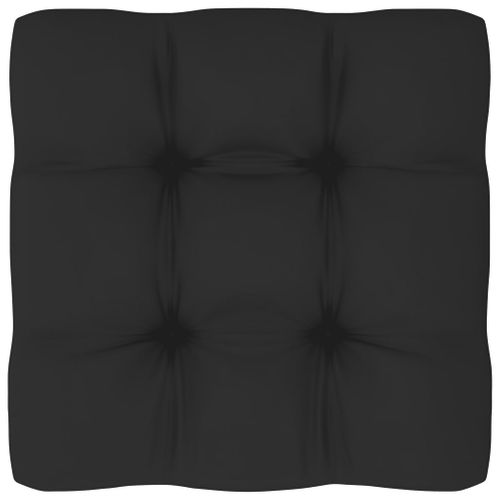 Coussin De Palette Noir 58x58x10 Cm Tissu