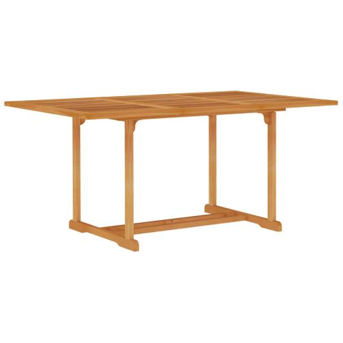 Table De Jardin 150x90x75 Cm Bois De Teck Massif