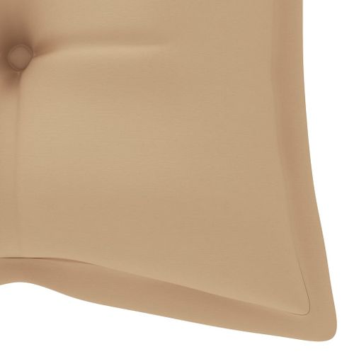 Coussin De Banc De Jardin Beige 120x50x7 Cm Tissu Oxford
