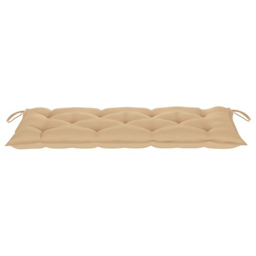 Coussin De Banc De Jardin Beige 120x50x7 Cm Tissu Oxford