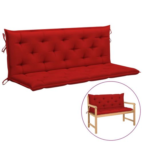 Coussin De Banc De Jardin Rouge 150 Cm Tissu Oxford