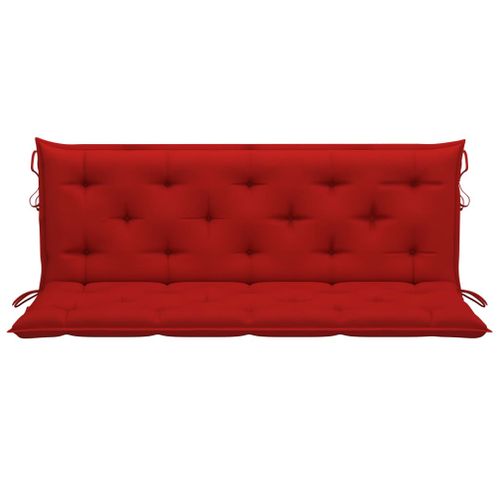 Coussin De Banc De Jardin Rouge 150 Cm Tissu Oxford