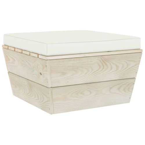 Coussin De Palette Crème 60x60x6 Cm Tissu Oxford