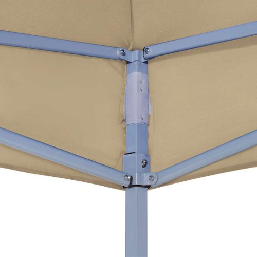 Toit De Tente De Réception 6x3 M Beige 270 G/m²
