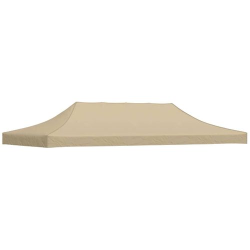 Toit De Tente De Réception 6x3 M Beige 270 G/m²