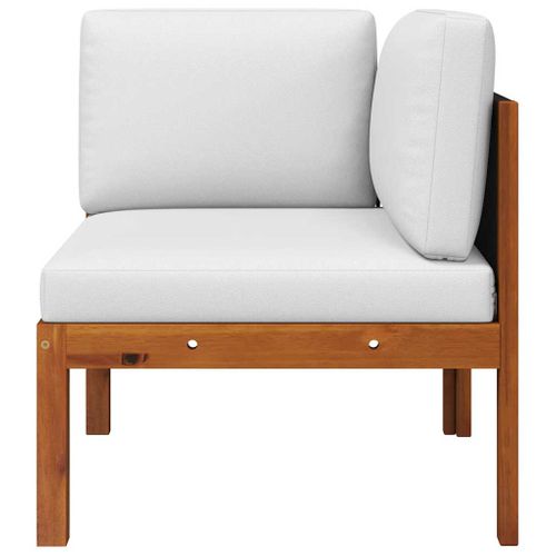 Salon De Jardin 2 Pièces Avec Coussins En Bois D'acacia Et Corde