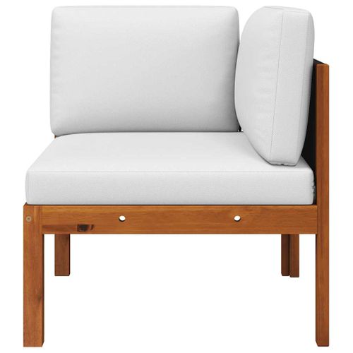 Canapé D'angle De Jardin Avec Coussins En Bois D'acacia Et Corde