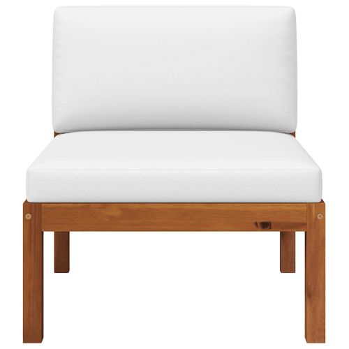 Canapé De Jardin Central Avec Coussins En Bois D'acacia Et Corde