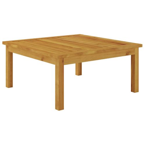 Table basse De Jardin 63x63x30 Cm Bois Solide D'acacia
