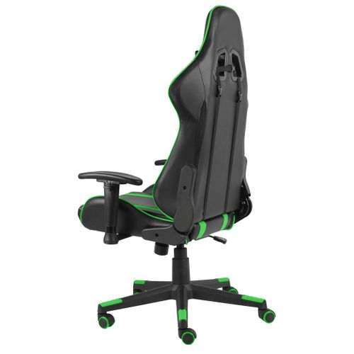 Fauteuil Gamer Pivotant Vert Pvc