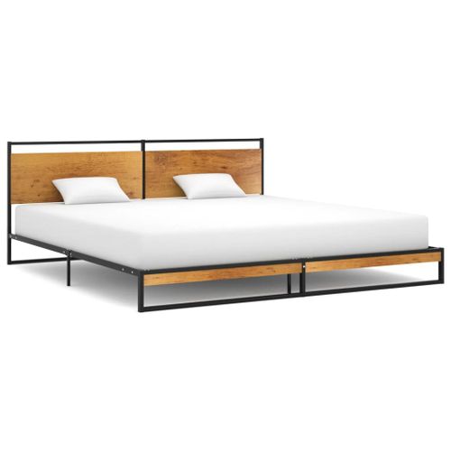 Cadre De Lit Sans Matelas Métal 200x200 Cm