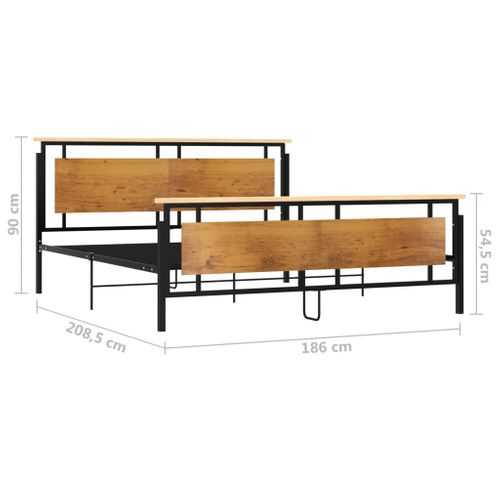 Cadre De Lit Sans Matelas Métal 180x200 Cm