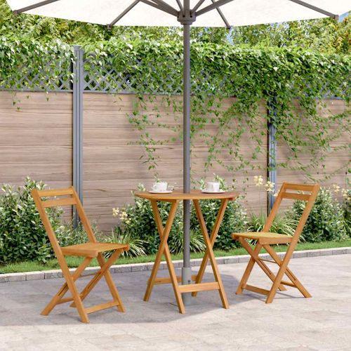 Table De Jardin Pliable 70 Cm Bois D'acacia Solide Meuble De Patio Terrasse Extérieur