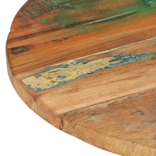 Table D'appoint 48x48x56 Cm Bois De Récupération Massif