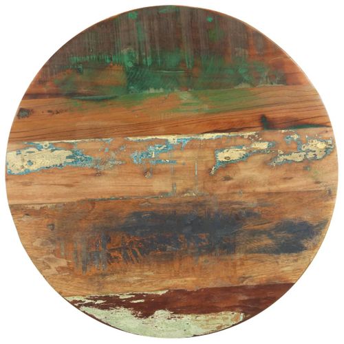 Table D'appoint 48x48x56 Cm Bois De Récupération Massif