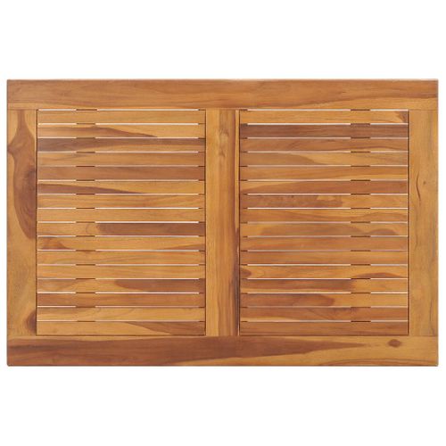 Table à Dîner Pliable De Jardin 90x60x75 Cm Bois De Teck Solide