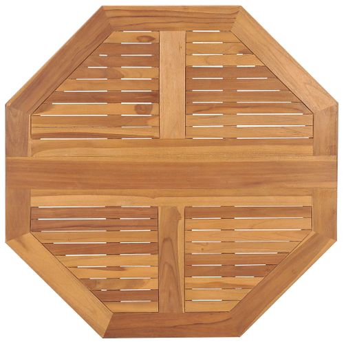 Table à Dîner Pliable De Jardin Ø90x75 Cm Bois De Teck Solide