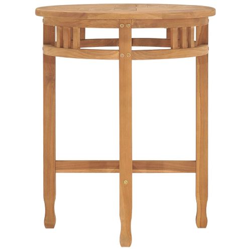 Table De Bistro Ø60x60 Cm Bois De Teck Solide