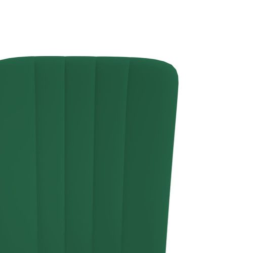 Chaises à Manger Lot De 4 Vert Foncé Velours