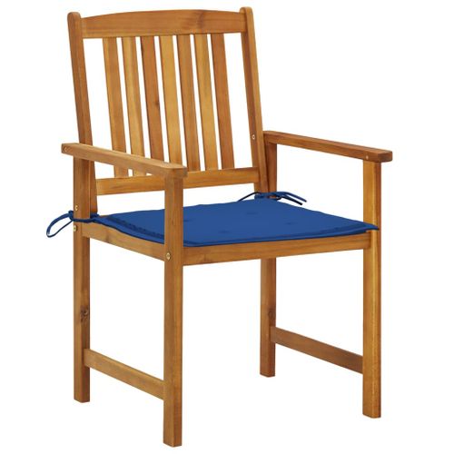 Chaises De Jardin Avec Coussins Lot De 4 Bois D'acacia Massif