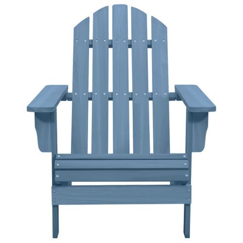 Chaise De Jardin Adirondack Bois De Sapin Massif Bleu