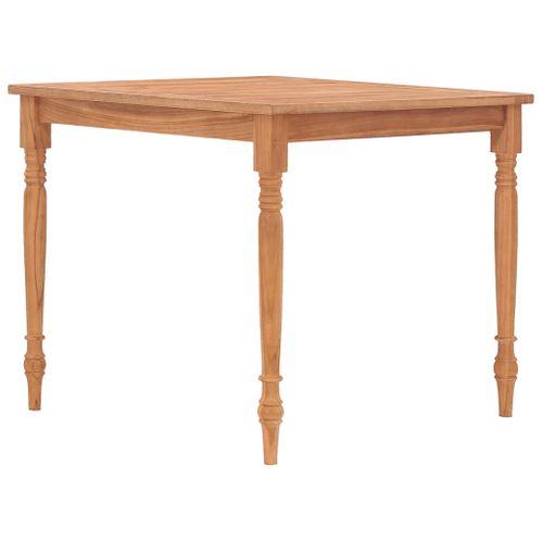 Table Batavia 85x85x75 Cm Bois De Teck Massif