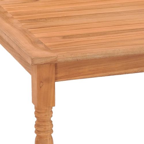 Table Batavia 85x85x75 Cm Bois De Teck Massif