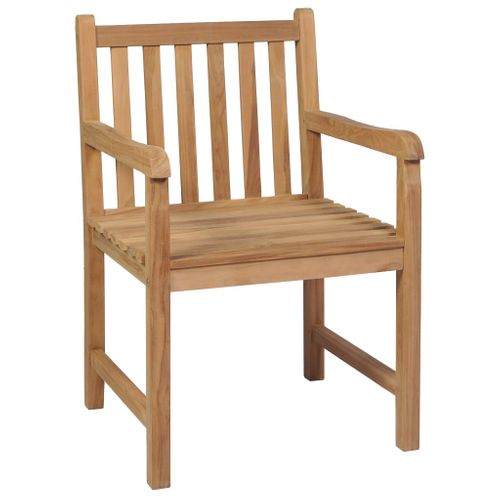 Chaises De Jardin Lot De 2 Et Coussins Noir Bois De Teck Massif