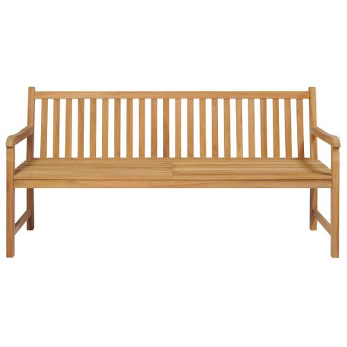 Banc De Jardin Avec Coussin Bleu Royal 175 Cm Teck Massif