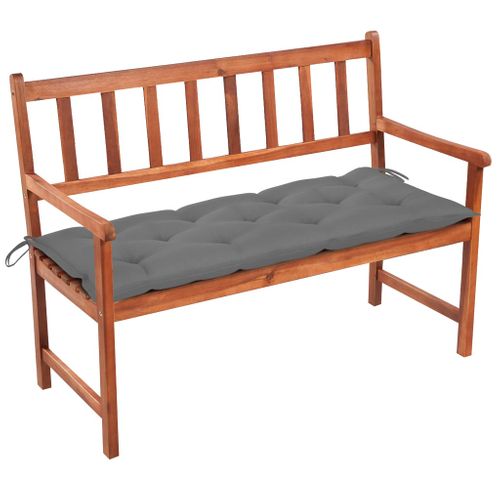 Banc De Jardin Avec Coussin 120 Cm Bois D'acacia Massif