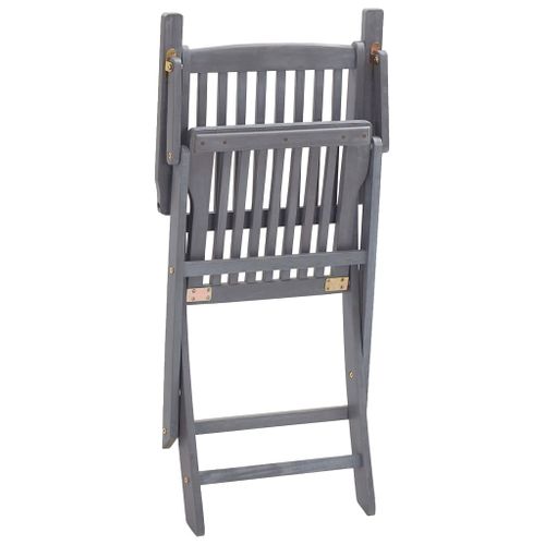 Chaises Pliables D'extérieur 6 PCs Avec Coussins Bois D'acacia