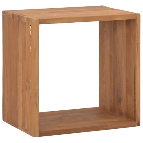 Table De Chevet 40x30x40 Cm Bois De Teck Solide